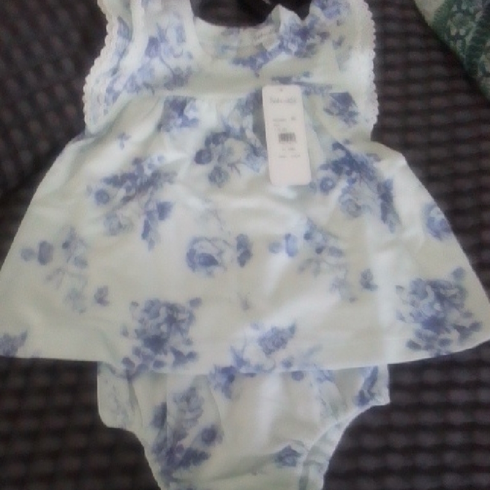 Splendid Blue Floral Two Set